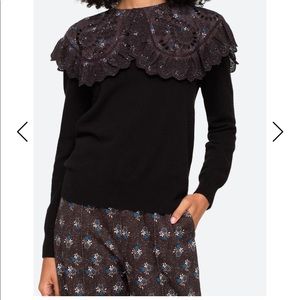 Sea New York Embroidered Collar with Sweater